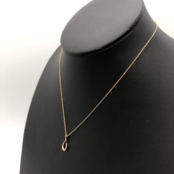 TIFFANY 18k Gold Teardrop Necklace - Picture 3 of 8